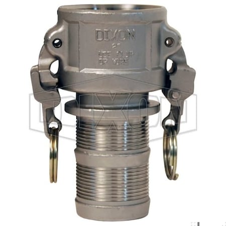 Dixon EZ Boss-Lock Type-C Cam and Groove Coupler, 2 in Nominal, Female Coupler x Hose Shank End Style, Do RC200EZPF